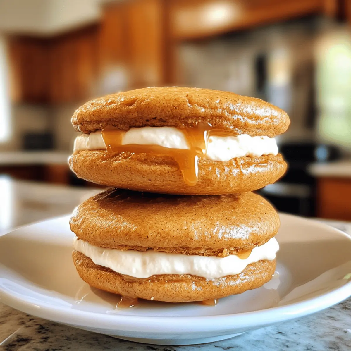 Apple Cider Whoopie Pie Cookies with Caramel