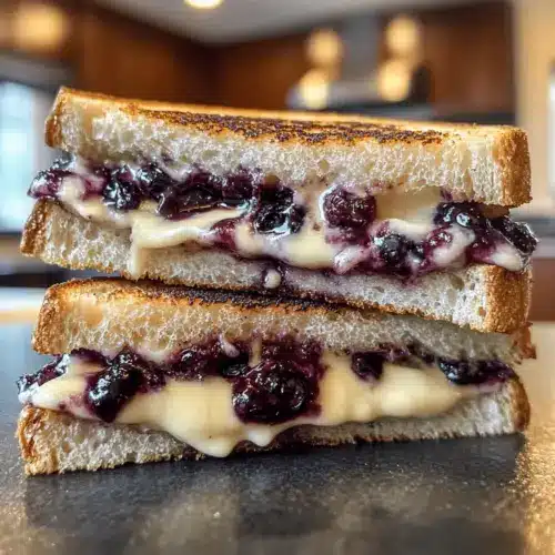 Crispy Blueberry Grilled Cheese