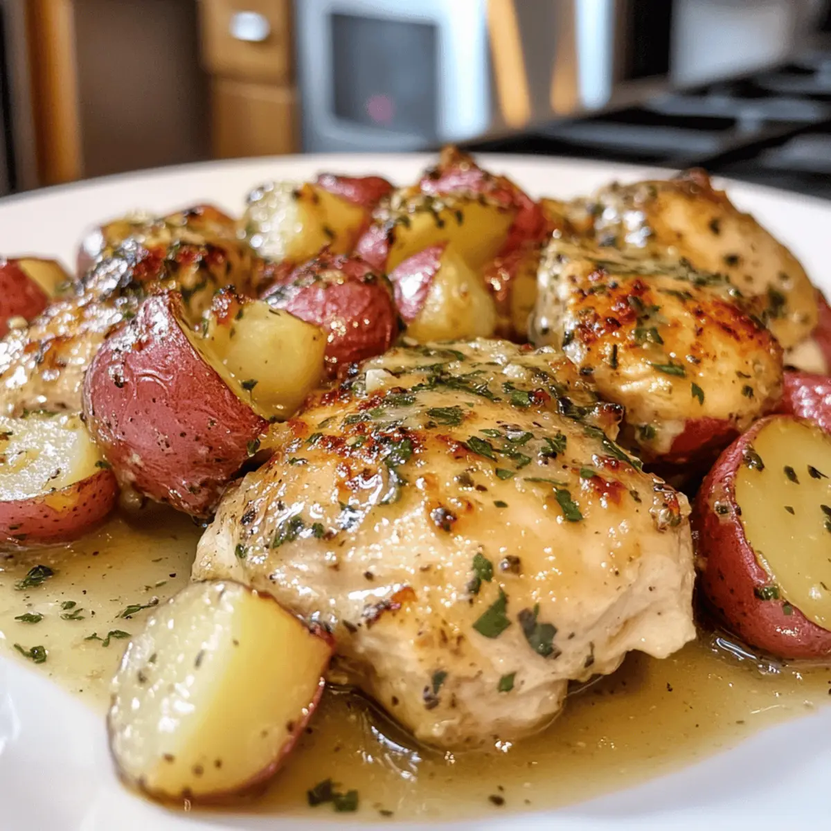 Garlic Parmesan Crockpot Chicken and Potatoes