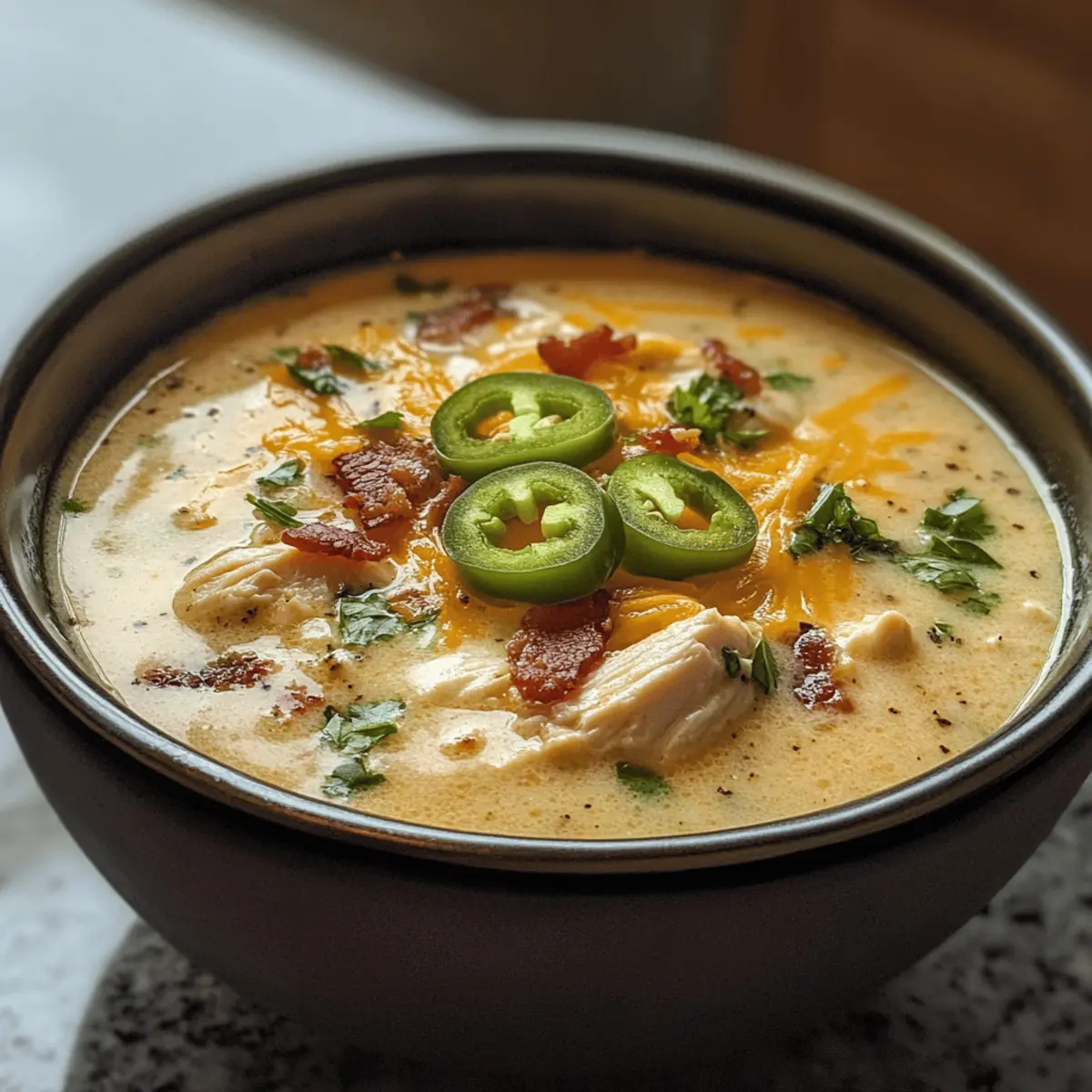 Jalapeño Popper Chicken Soup