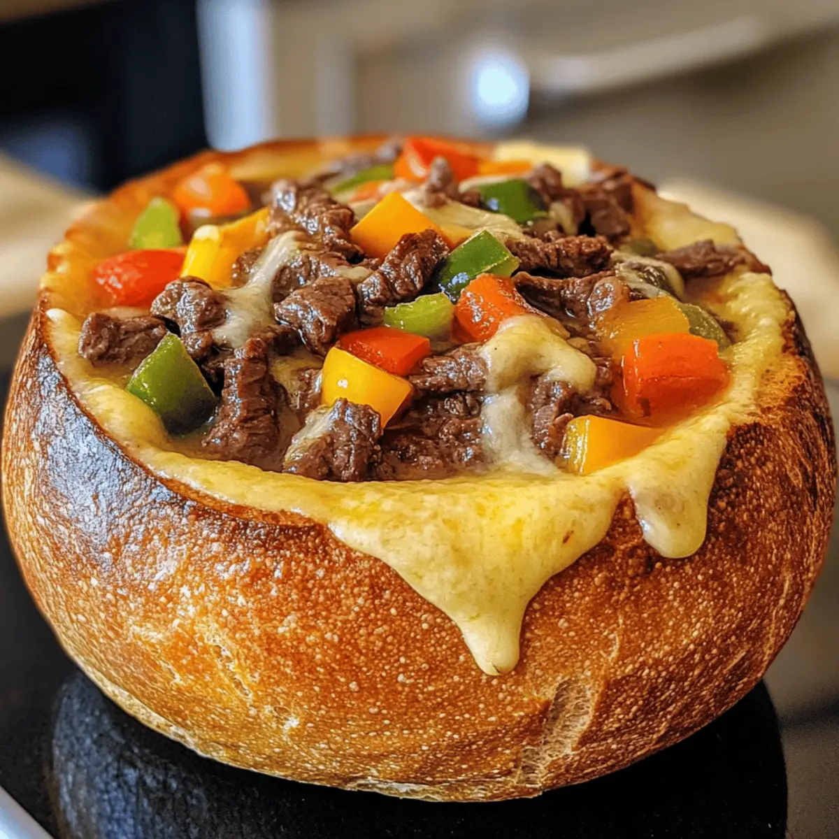 Philly Cheese Steak Soup