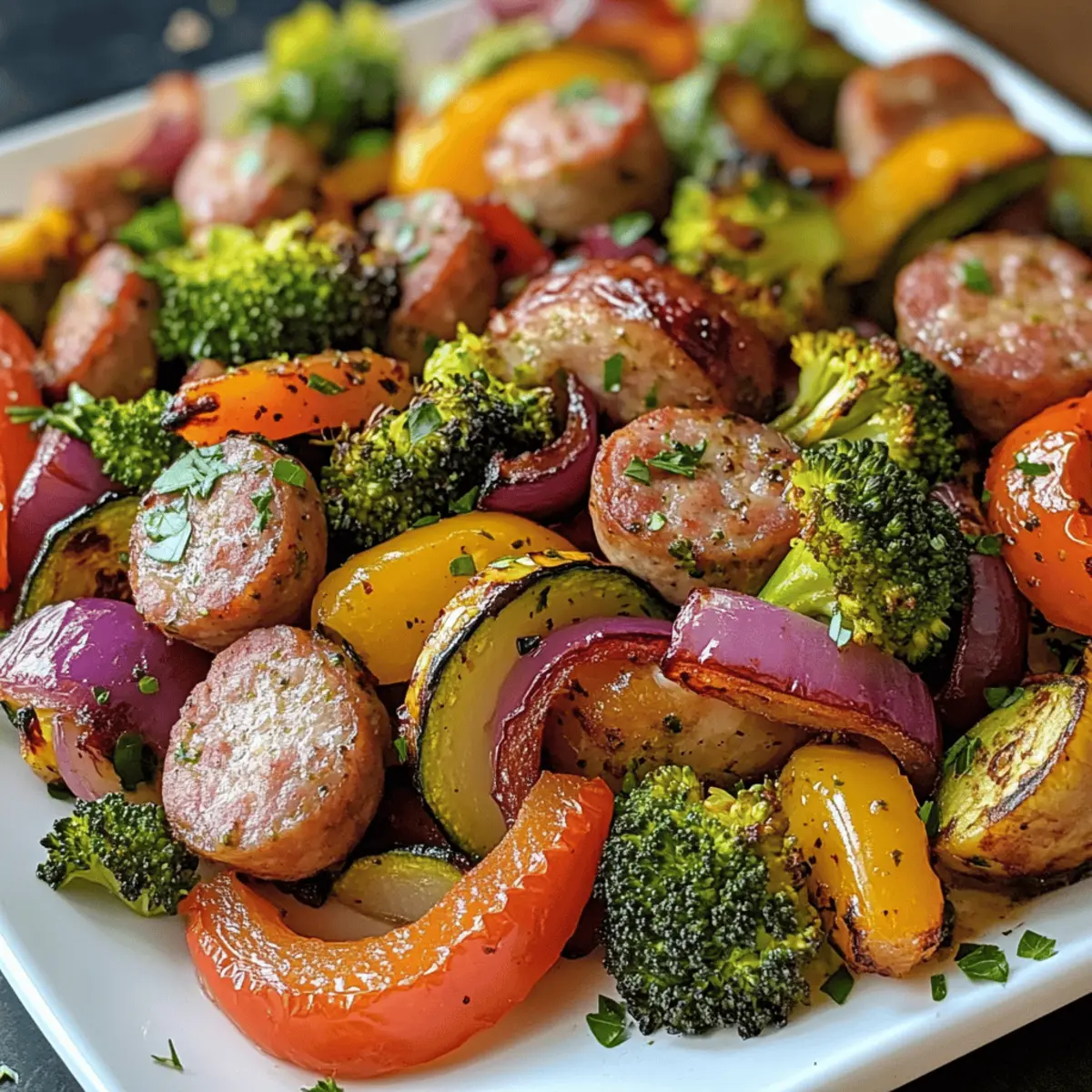 Sheet Pan Sausage & Veggies