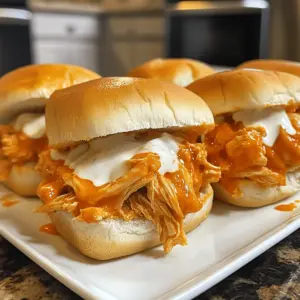 Spicy Buffalo Chicken Sliders