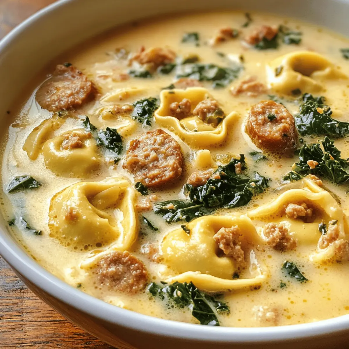 Tortellini Soup with Sausage