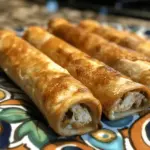 Baked Cream Cheese Chicken Taquitos