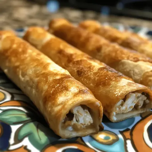 Baked Cream Cheese Chicken Taquitos