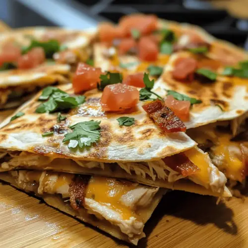 Chicken Bacon Ranch Quesadilla
