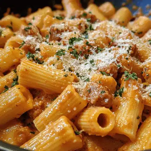 Creamy Italian Sausage Rigatoni