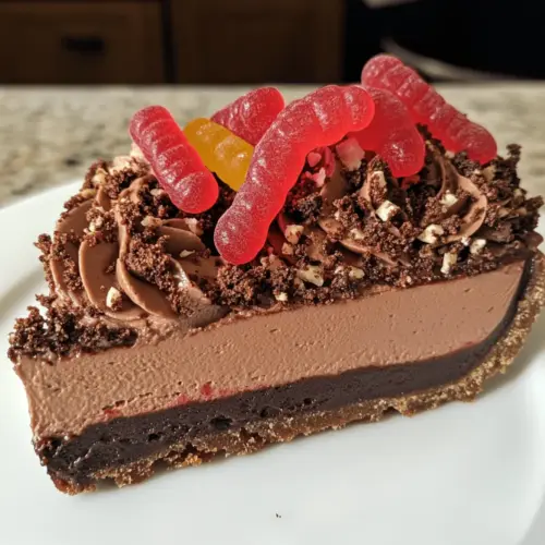 Dark Chocolate Pecan Mousse Tart
