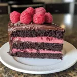 Dark Chocolate Raspberry Mousse Cake