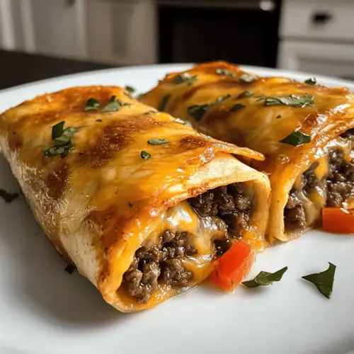 Garlic Butter Beef Cheeseburger Rollups