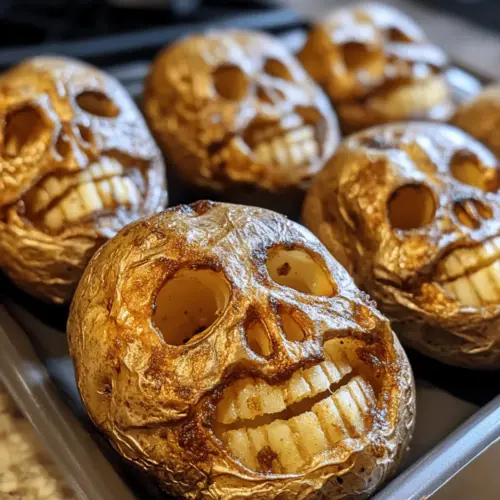 Halloween Skull Potatoes
