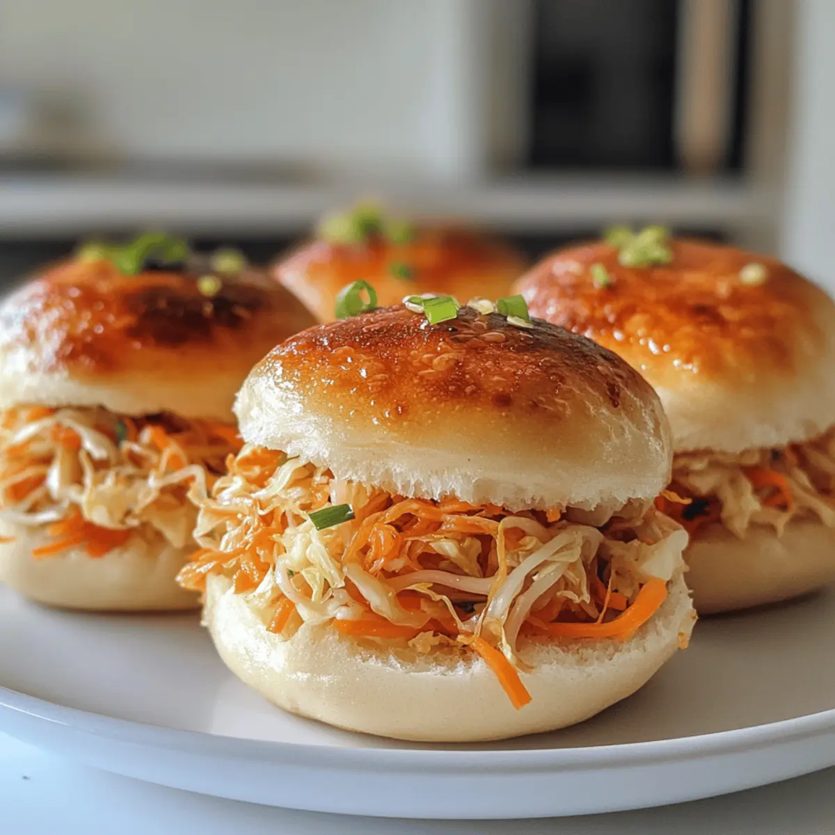 Pan-Fried Cabbage and Noodle Buns