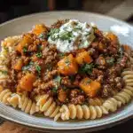 Pumpkin Beef Bolognese