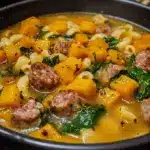 Roasted Butternut and Sausage Soup