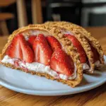 Strawberry Crunch Cheesecake Tacos