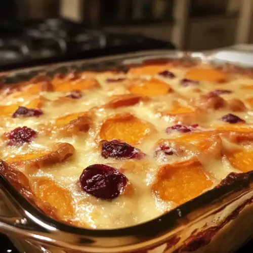 Sweet Potato & Cranberry Gratin