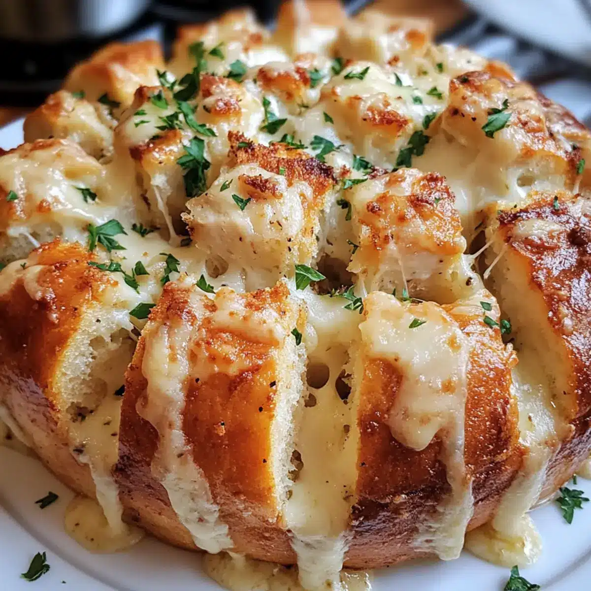 Chicken Alfredo Monkey Bread