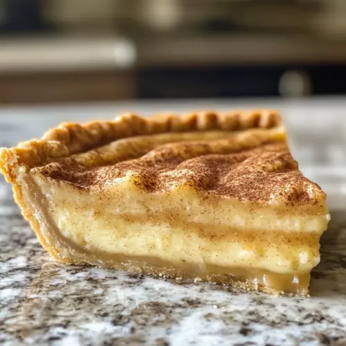 Christmas Eve Cinnamon-Vanilla Creamy Custard Pie