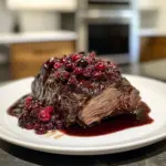 Beef Roast with Cranberry Balsamic Glaze
