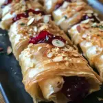 Cranberry and Brie Filo Crackers