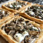 Mushroom Goat Cheese Tarts