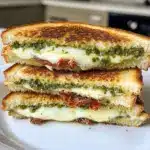 Sourdough Pesto Grilled Cheese