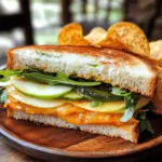 Spicy Cheddar & Apple Fall Veggie Sandwich