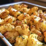 Vegan Lemon Pepper Glazed Cauliflower