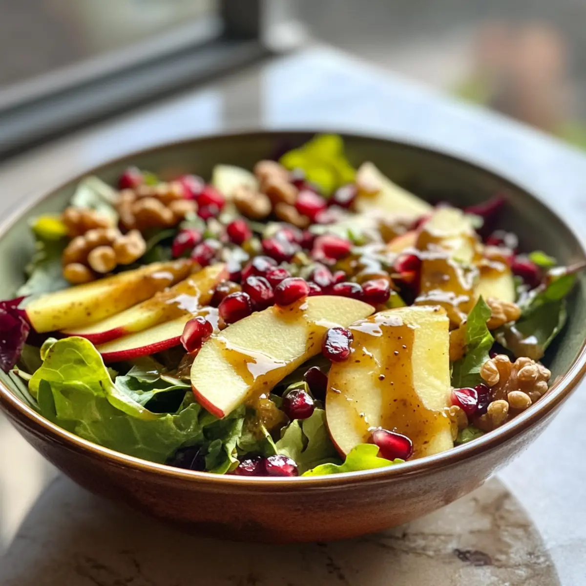 Christmas Salad with Honey Mustard Dressing