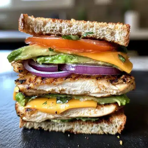 Chicken Avocado Melt Sandwich