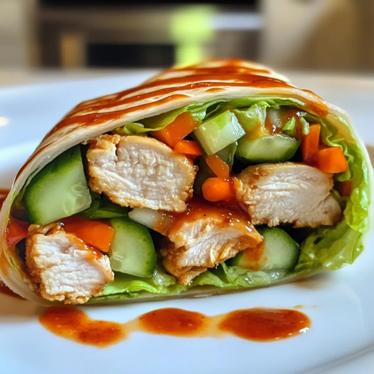 Sweet Chili Chicken Wraps
