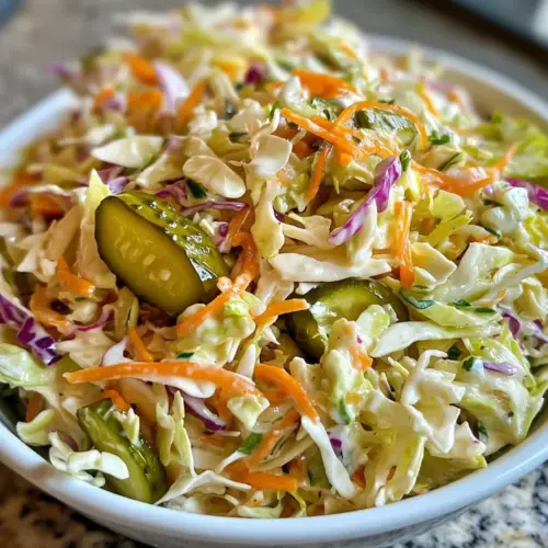 Sweet & Spicy Pickle Slaw