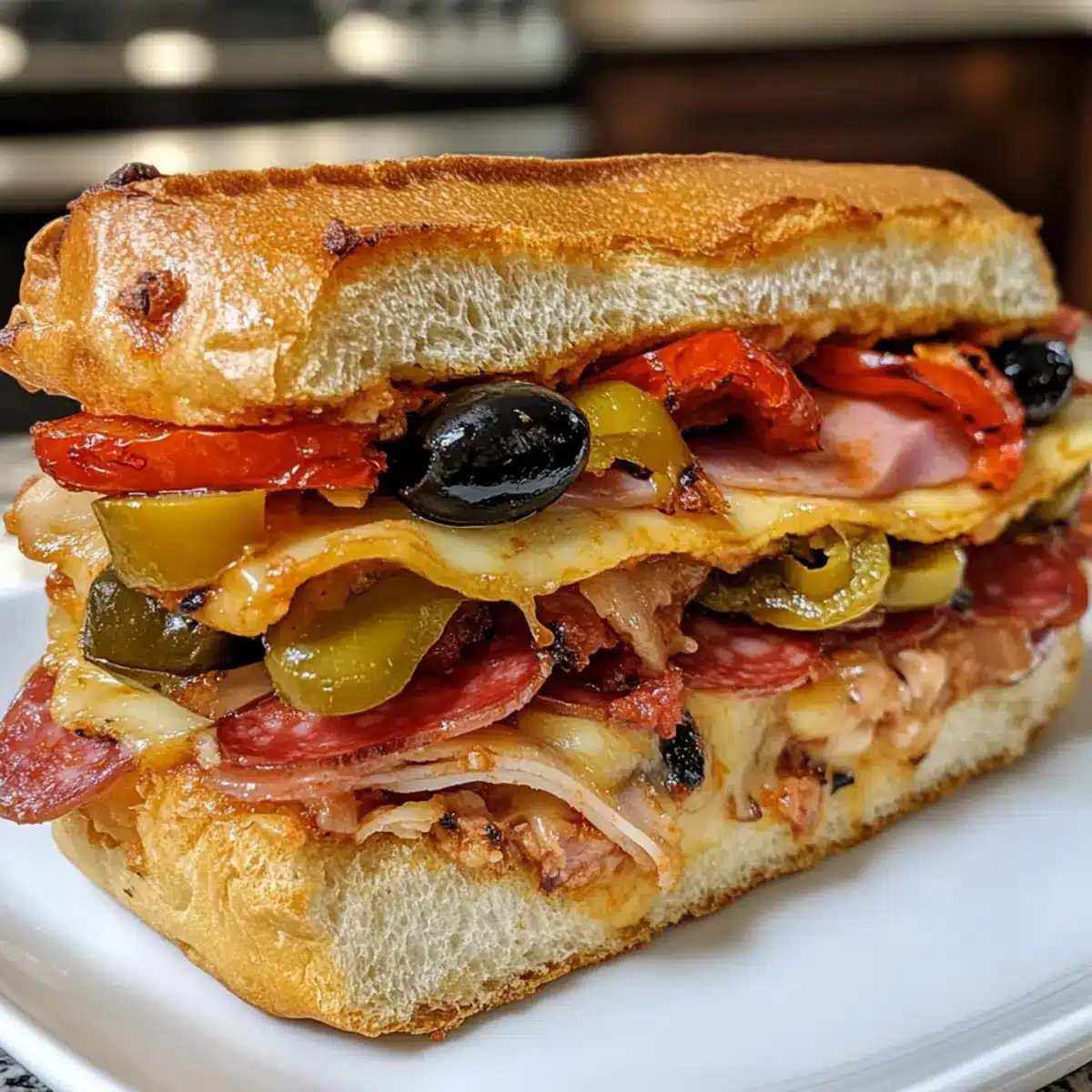 Baked Italian Grinder Sandwiches