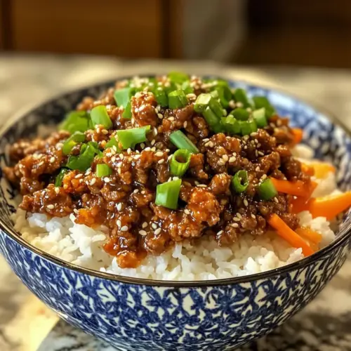 Korean Ground Beef Bowl