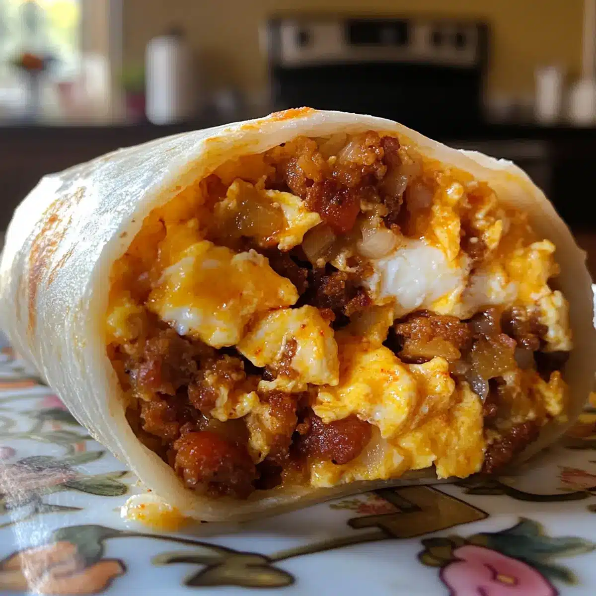 Chorizo Breakfast Burrito