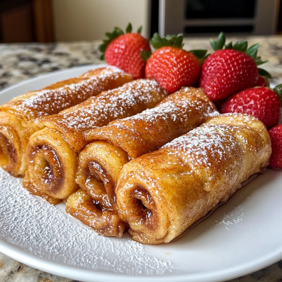 Cinnamon Roll French Toast Roll-Ups