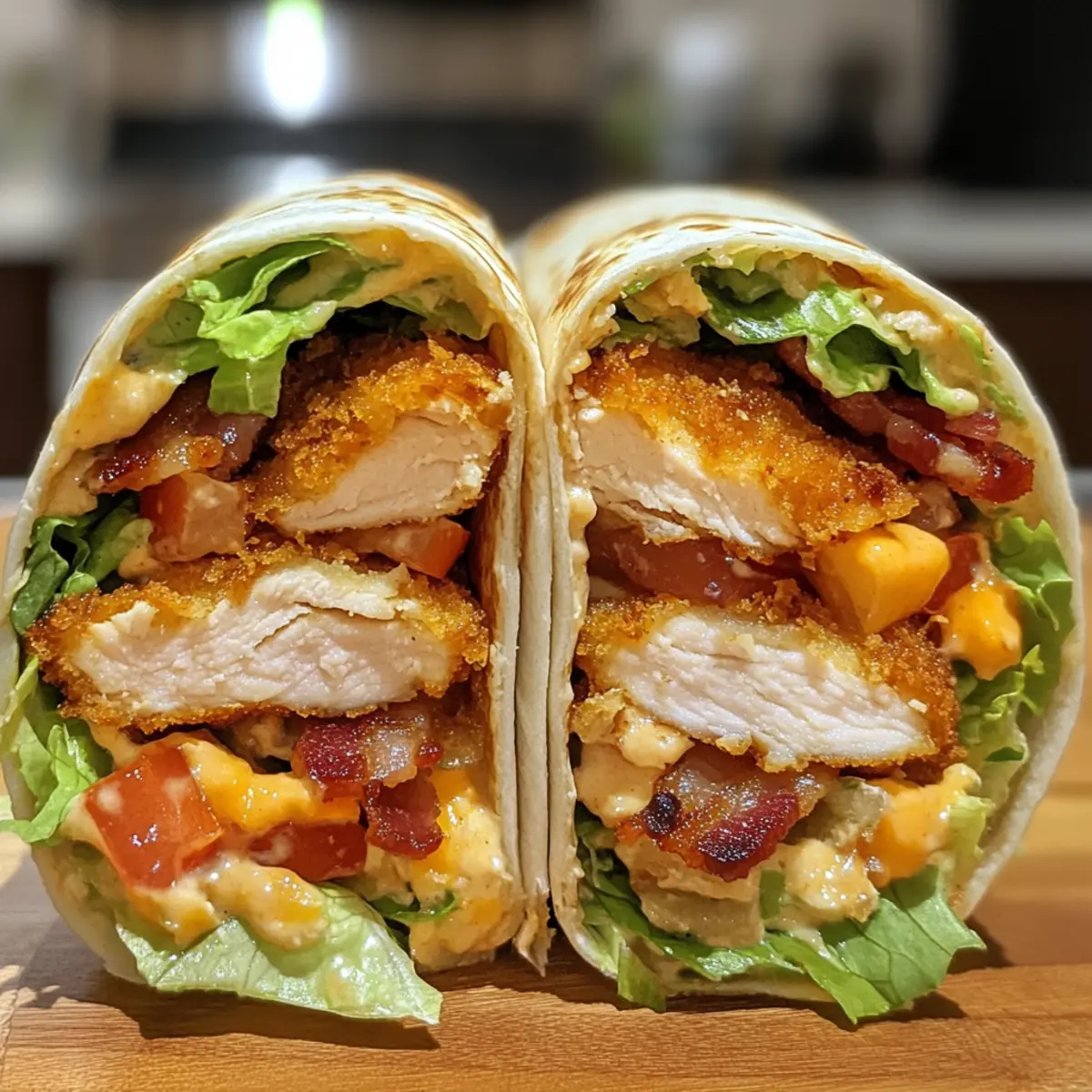 Crispy Chicken Bacon Ranch Wrap