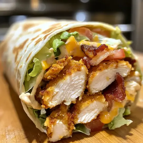 Crispy Chicken Bacon Ranch Wrap