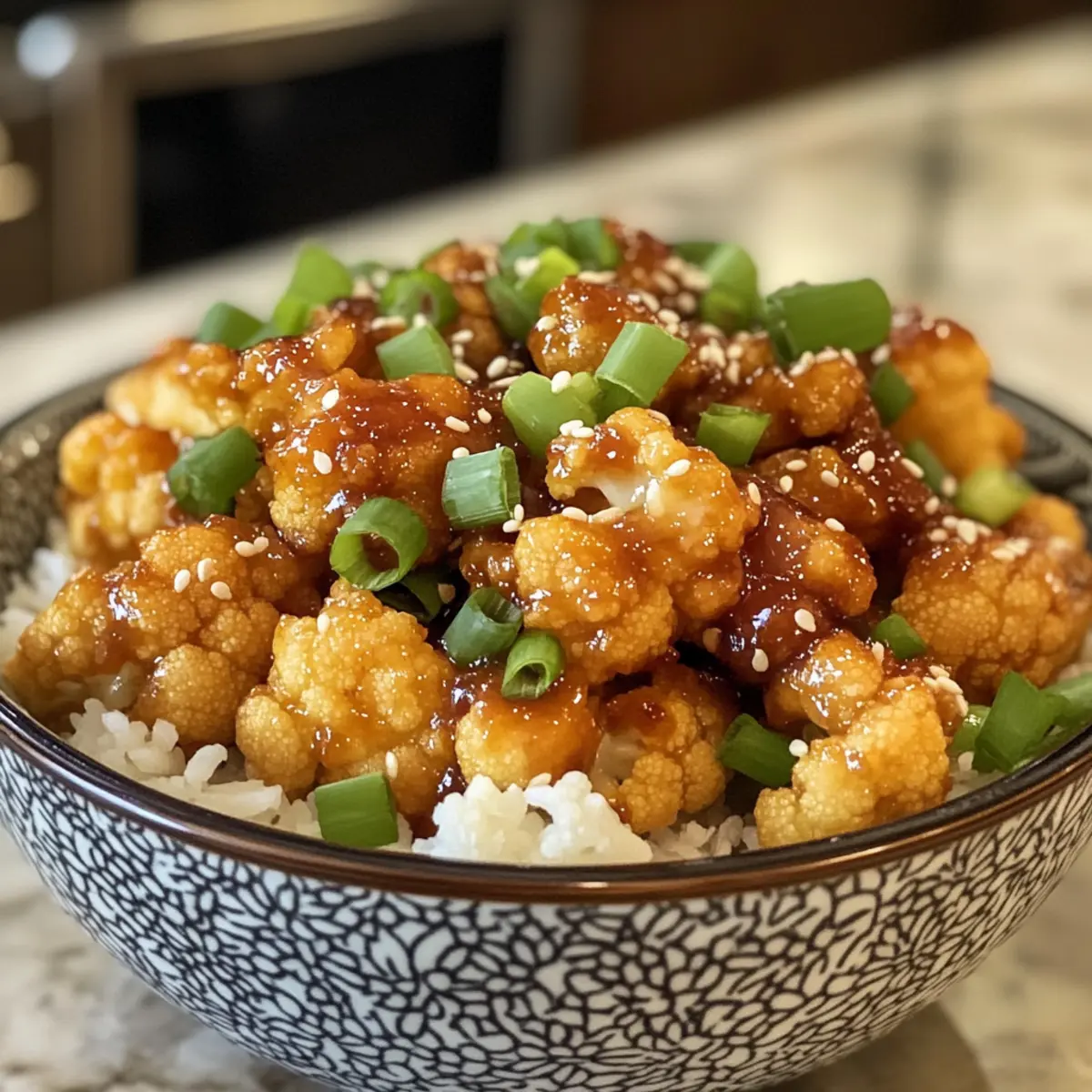 General Tso’s Cauliflower Bowls