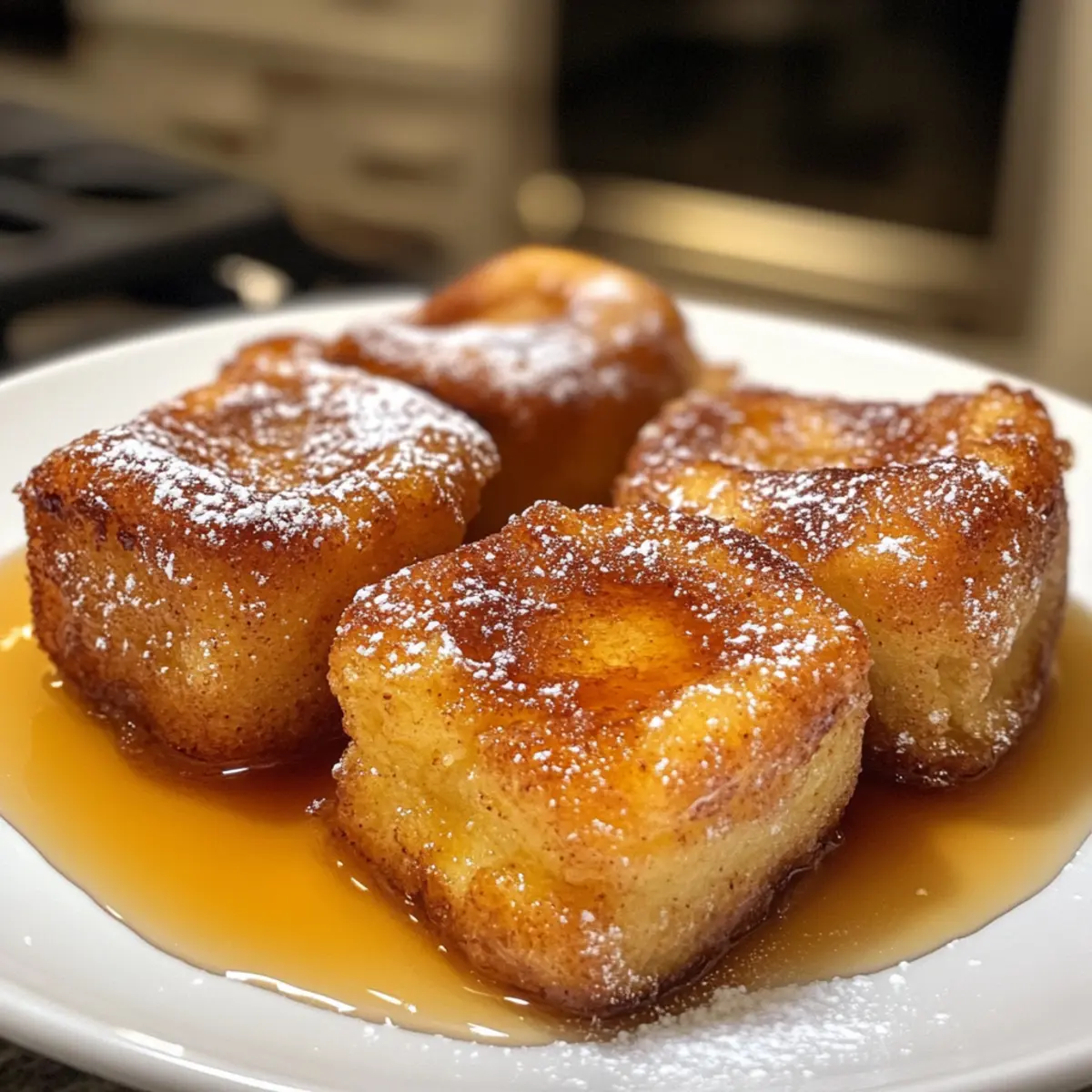 Cinnamon Roll French Toast Bites