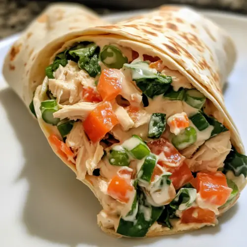 Homemade Chicken Salad Wrap