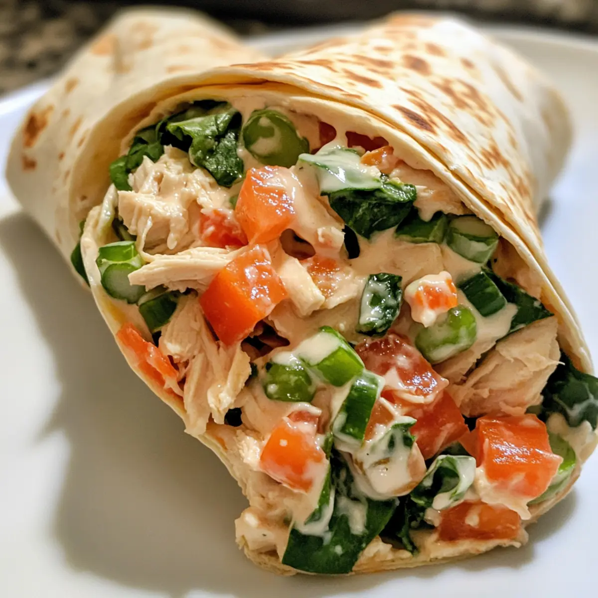 Homemade Chicken Salad Wrap