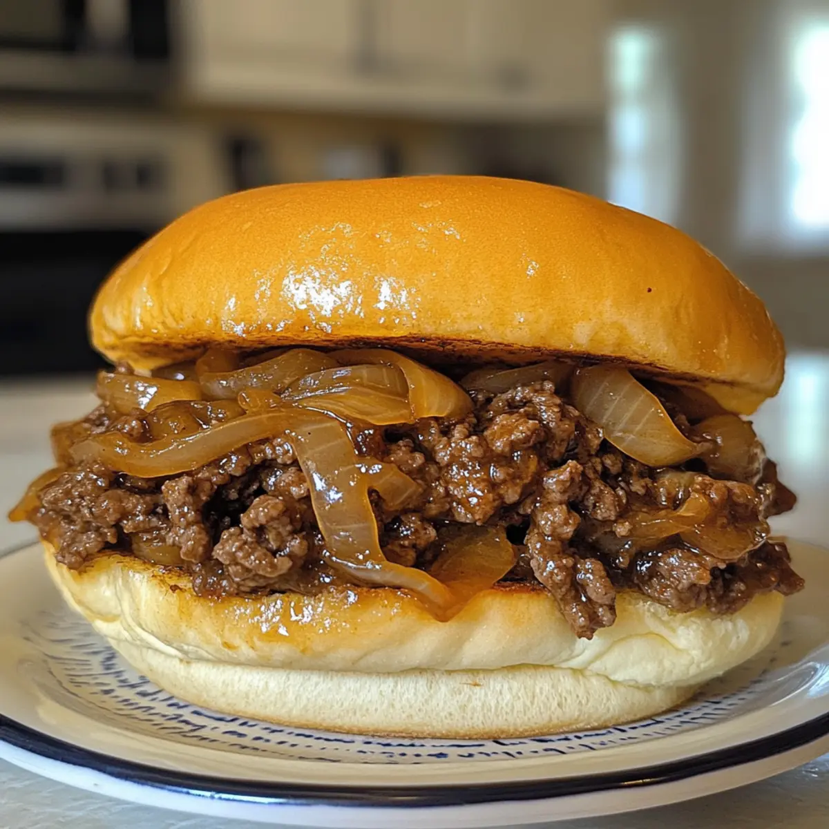 French Onion Beef Sloppy Joes