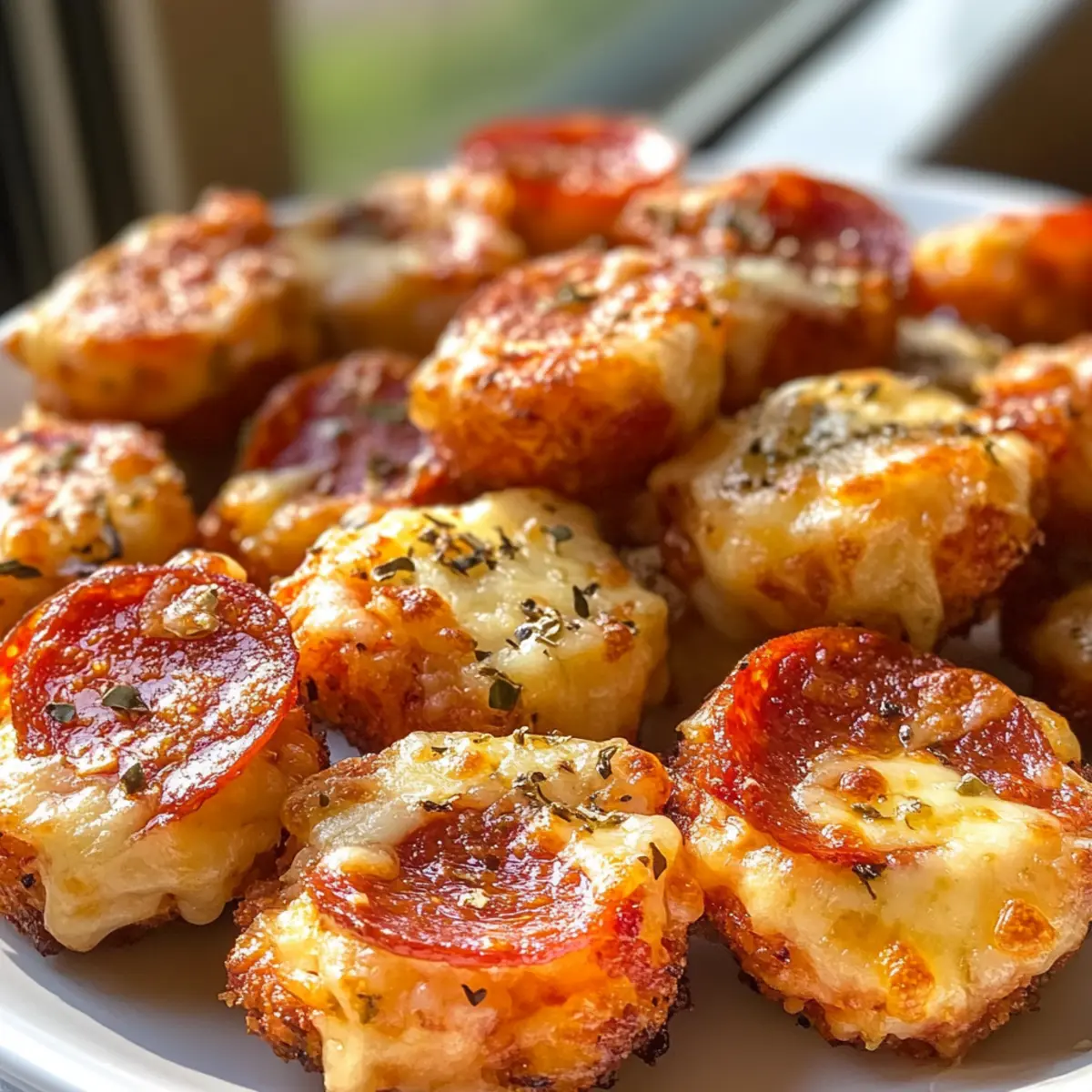 Keto Pepperoni Pizza Bites