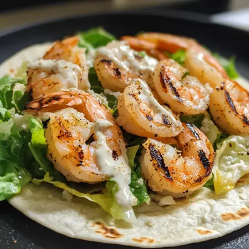 Grilled Shrimp Caesar Wraps