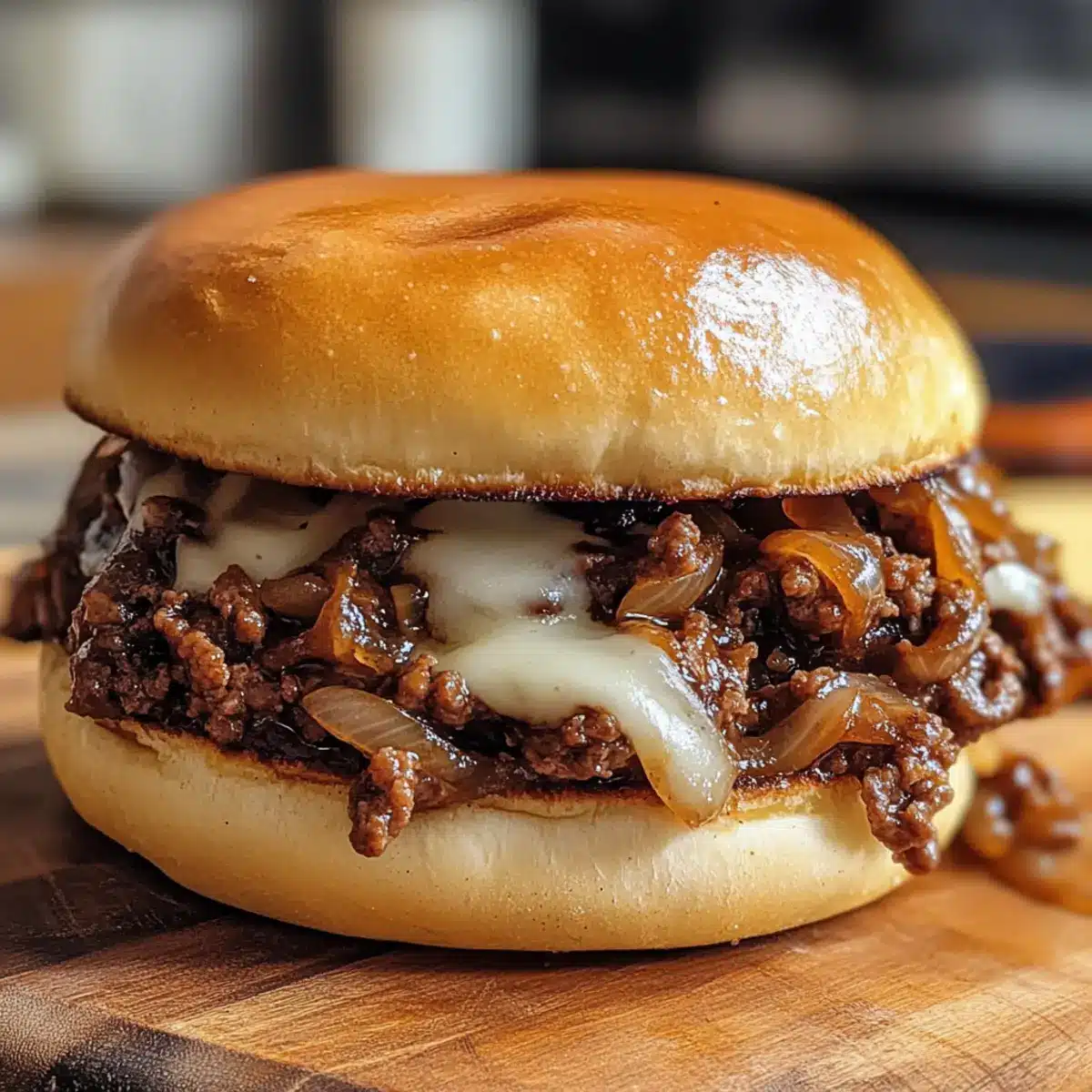 French Onion Beef Sloppy Joes