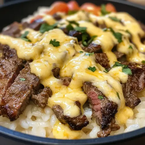 Steak Queso Rice