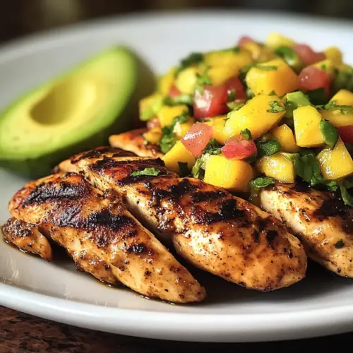 Honey Lime Chicken with Mango Salsa