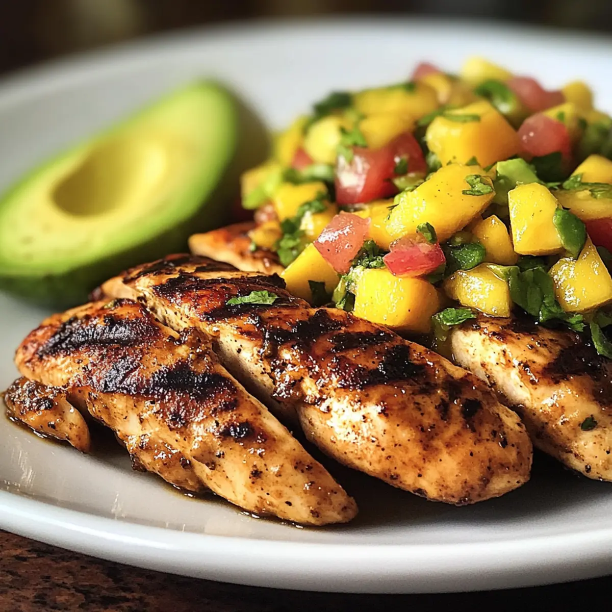 Honey Lime Chicken with Mango Salsa